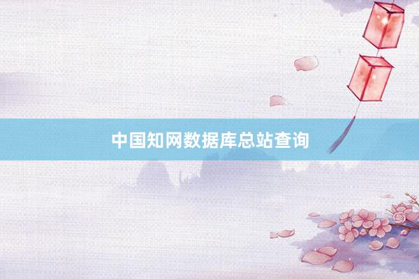 中国知网数据库总站查询
